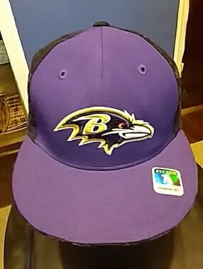 Baltimore Ravens Purple Fitted Hat with Embroidered Logo